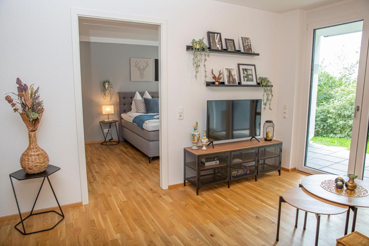 Apartamento Customflats - Tiefgarage - Terrasse - Uninaehe Ulm Exterior foto