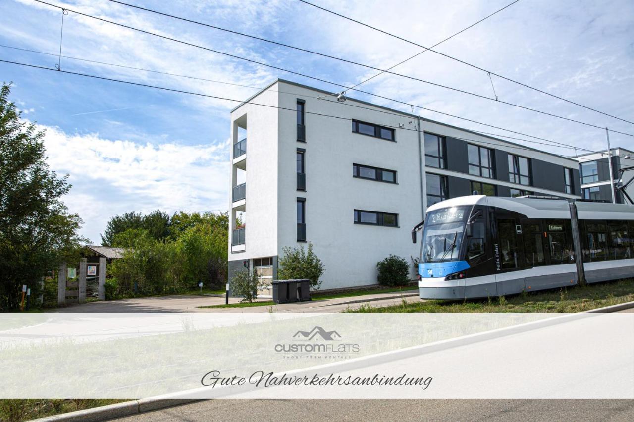 Apartamento Customflats - Tiefgarage - Terrasse - Uninaehe Ulm Exterior foto
