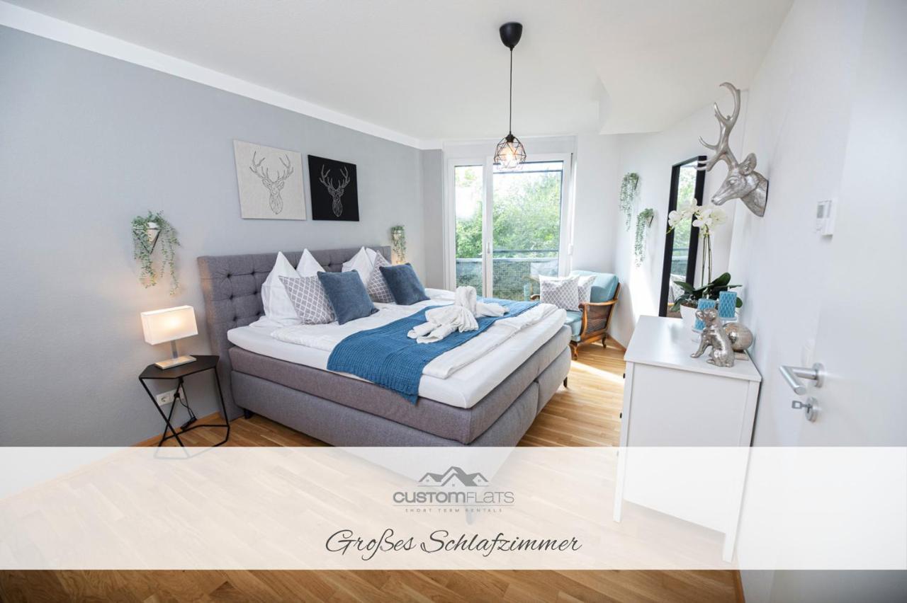 Apartamento Customflats - Tiefgarage - Terrasse - Uninaehe Ulm Exterior foto