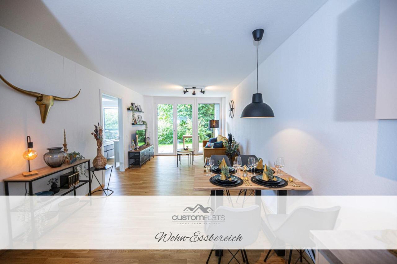 Apartamento Customflats - Tiefgarage - Terrasse - Uninaehe Ulm Exterior foto